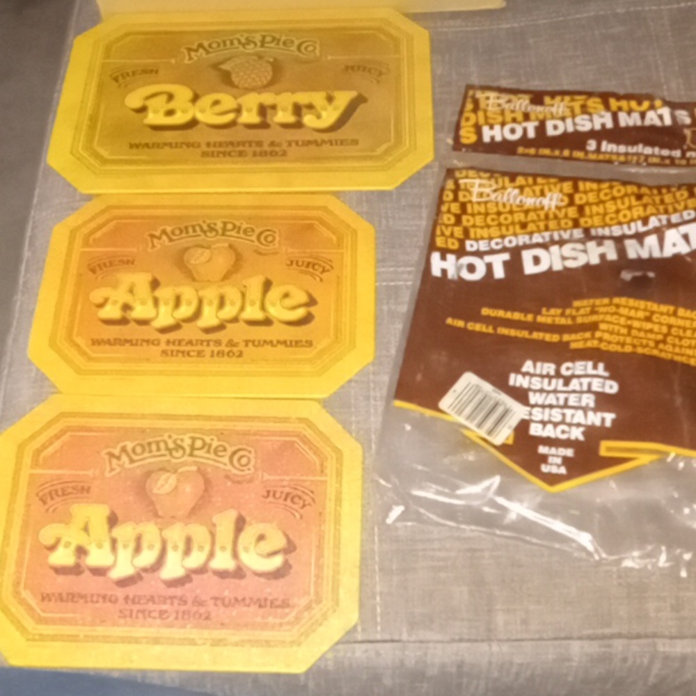 Hot Dish Mats from 1970s